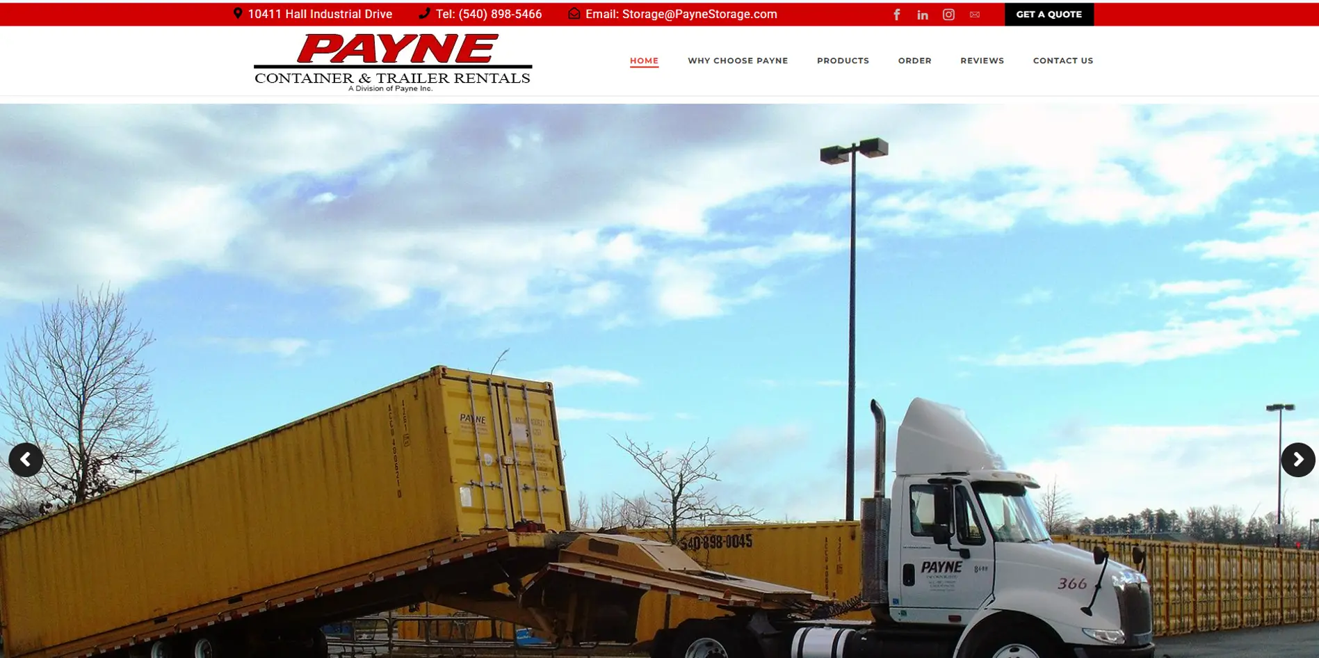 Payne Storage Displayed Across Desktop, Tablet, and Mobile Screens Payne Storage Displayed Across Desktop, Tablet, and Mobile Screens