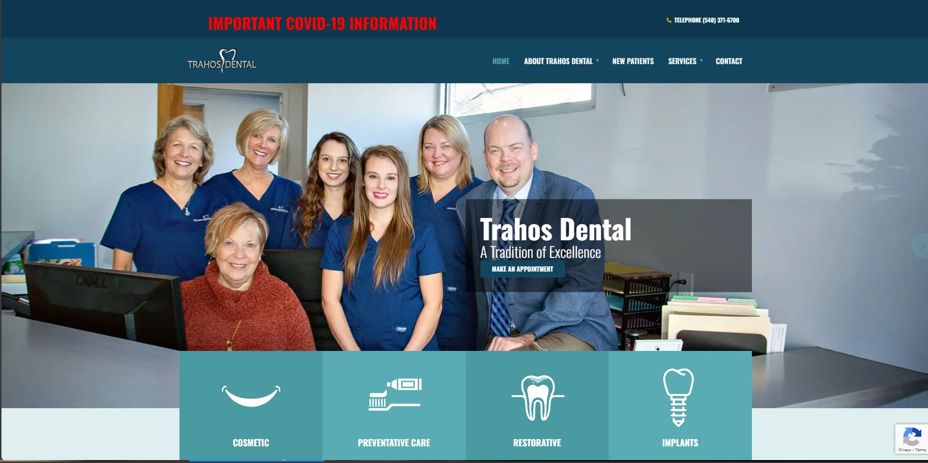 Trahos Dental Header