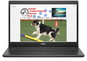 Greater Fredericksburg Kennel Club Displayed on a Laptop Greater Fredericksburg Kennel Club Displayed on a Laptop