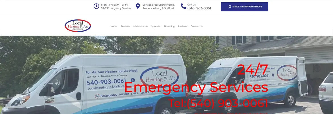 Local Heating and Air Website Local Heating and Air Website