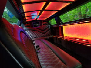 Belman Limousine and Airport Transportation - Inside Their Chrysler 300 Stretch Limousine
