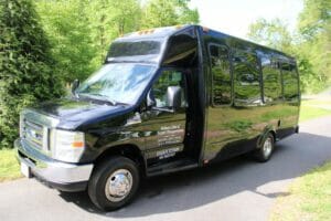 Belman Limousine and Airport Transportation - Inside Their Ford E450 Limousine Bus