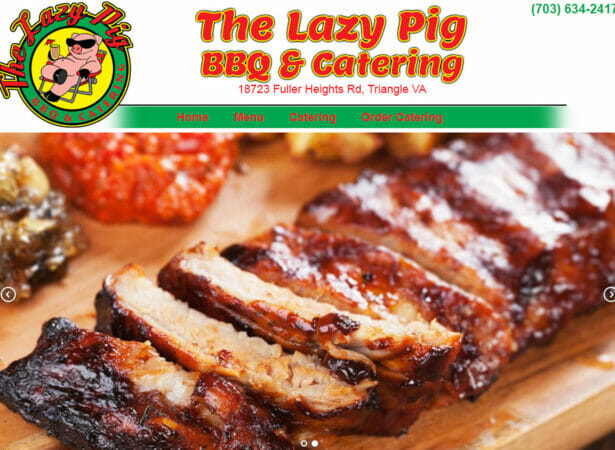 The Lazy Pig BBQ & Catering (LazyPigBBQCateringVA.com) web site