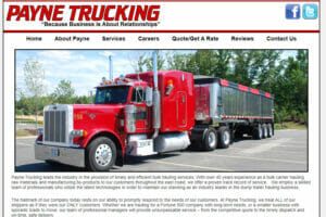 Payne Trucking (paynetrucking.com) Home Page