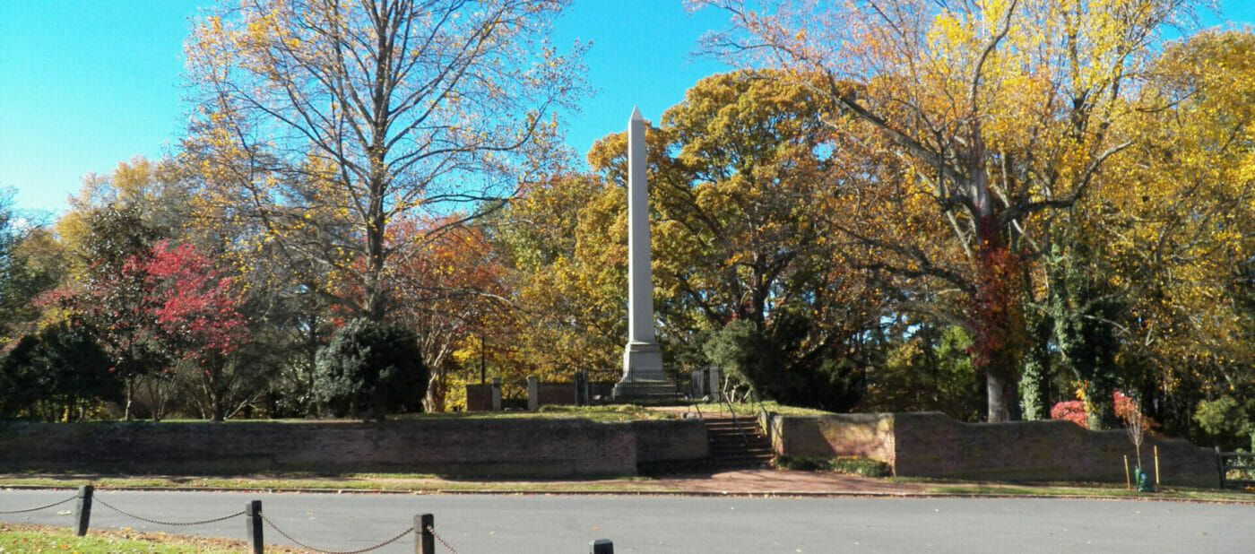 Mary Washington Monument in Historic Fredericksburg, Virginia