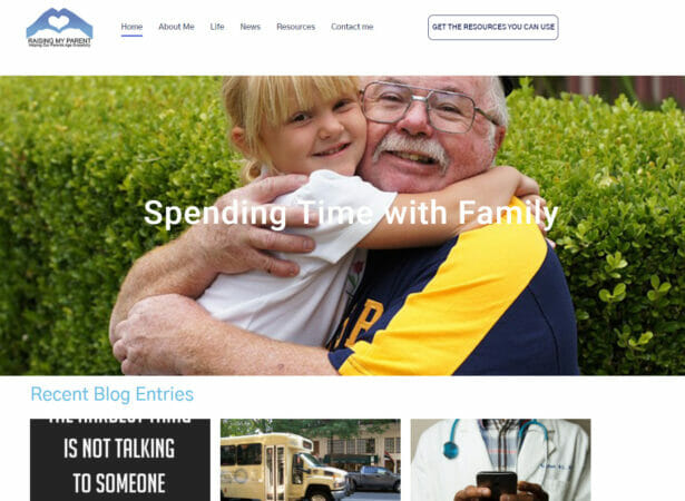 Raising My Parent (RaisingMyParent.com) homepage