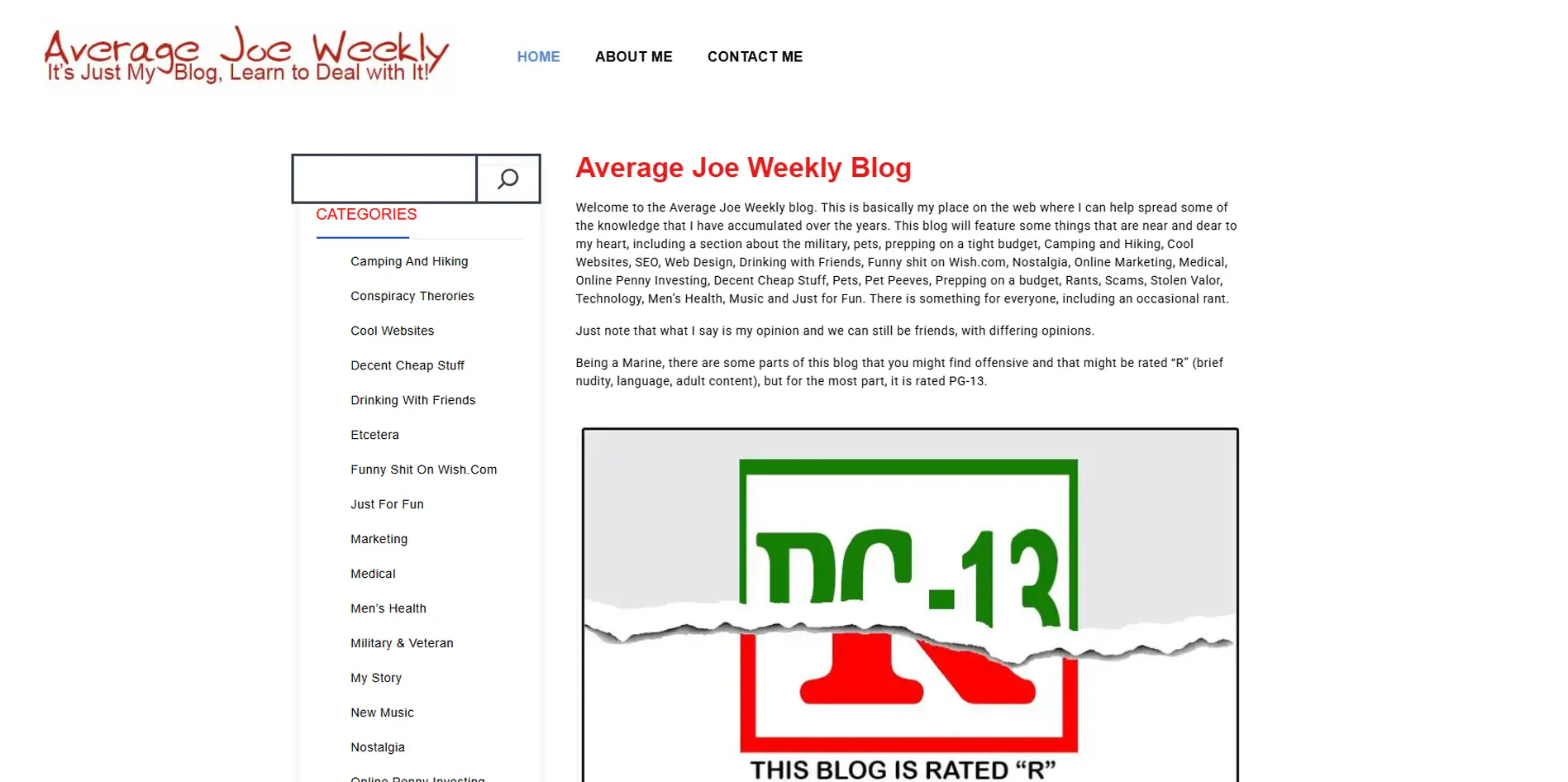 Average Joe Weekly - Portfolio - Header Average Joe Weekly - Portfolio - Header