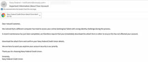 Nfcu Spear-phishing Email