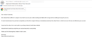 Nfcu Spear-phishing Email