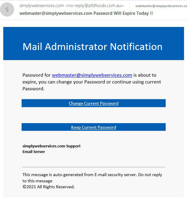 Email Phishing attack