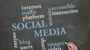 Social Media (tag Cloud of Social Media Terms)