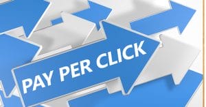 Arrows with Pay Per Click Written on Them