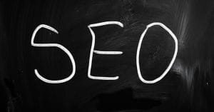 Seo Written in Chalk on a Chalk Board