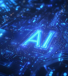 a Digital Representation of Ai Technology on a Circuit Board