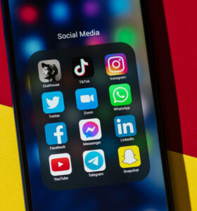 Icons of Trending Social Media Apps on Smartphone Screen