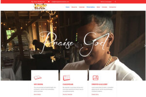 the Angie Lewis Ministries Website Screengrab