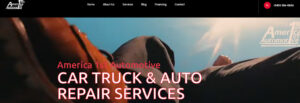 America 1st Automotive Website Header