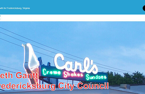 Kenneth Gantt for Fredericksburg City Council, Ward 1 Website Header
