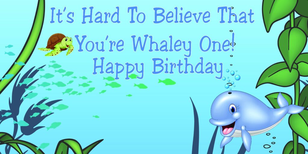 Children's 1st Birthday Banner