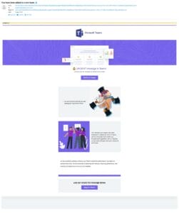 Team Phishing Email