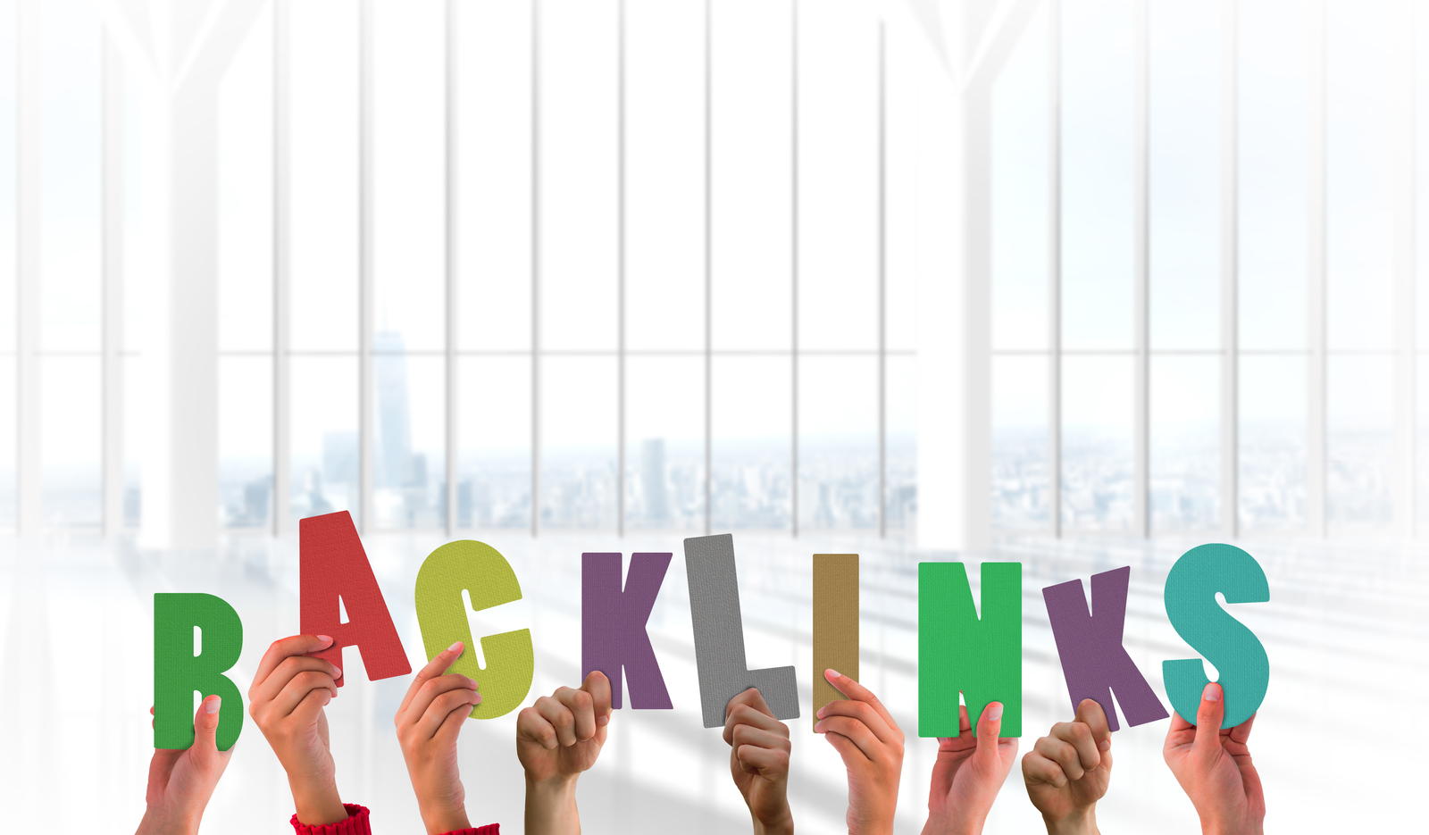 Backlinks - Hands Holding Up Signs