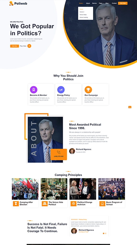 Sample Political Website 1