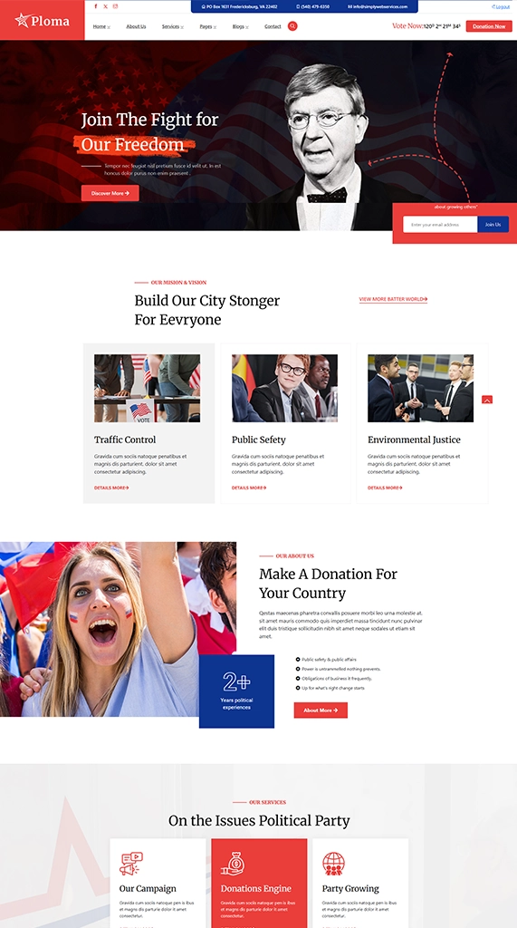 Sample Political Website 2