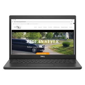Belman Limousine & Airport Transportation Website Displayed on a Laptop