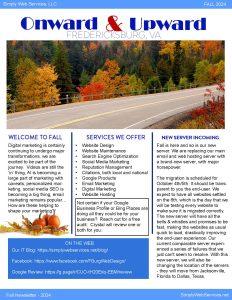Fall 2024 Sws Newsletter – Page 1 Fall 2024 Sws Newsletter – Page 1