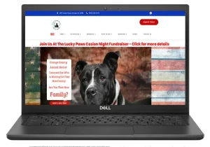 Friends of Orange County Animal Shelter Website Displayed on a Laptop Friends of Orange County Animal Shelter Website Displayed on a Laptop