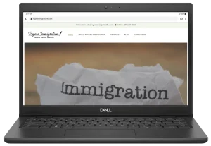 Rogers Immigration Law Displayed on a Laptop