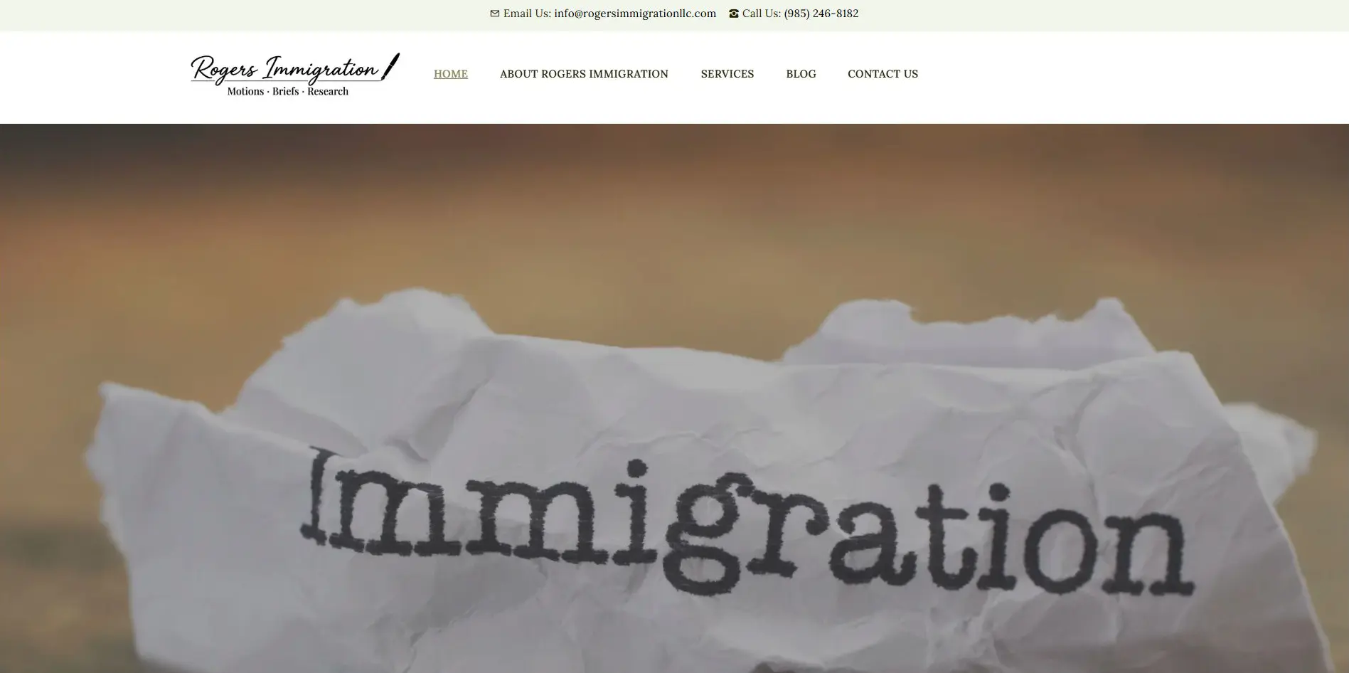 Rogers Immigration Law Website Header Rogers Immigration Law Website Header