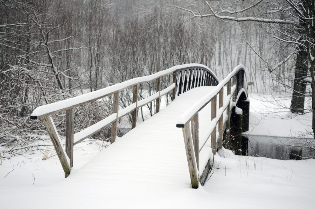 Bridge Covered in Snow Bridge Covered in Snow