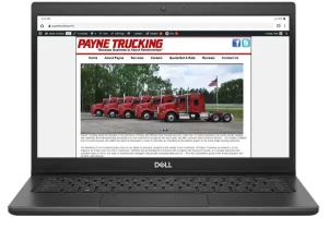 Payne Trucking Displayed Across Desktop, Tablet, and Mobile Screens