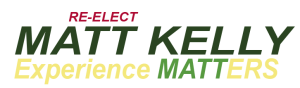 Banner Displaying the Slogan 'experience Matters' with 'experience' in Yellow and 'matters' in Green on a Dark Green Backdrop. a Small Red Word/logo Appears Above the Banner.