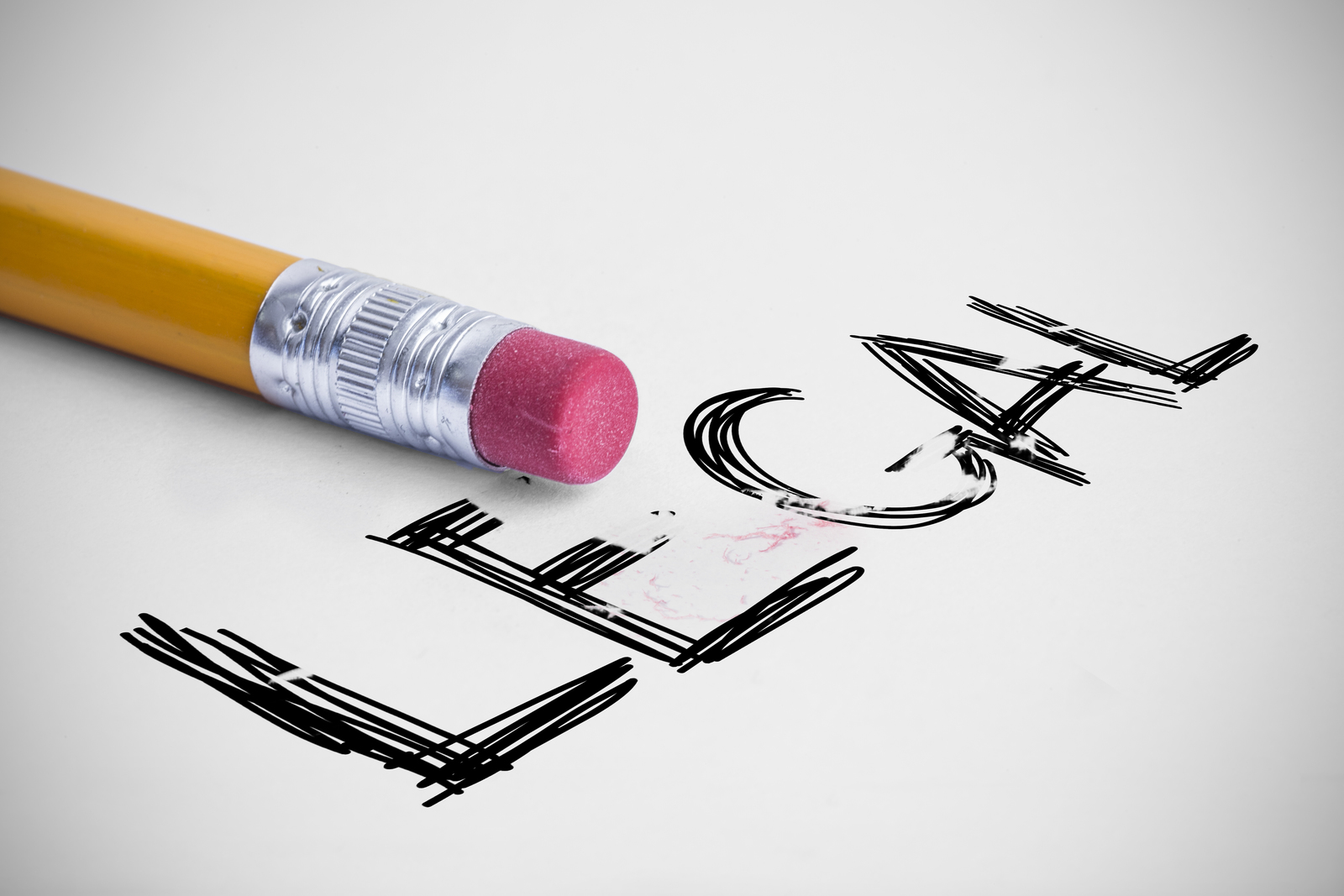 Legal Written in Pencil, with Part of the "e" Ereased Legal Written in Pencil, with Part of the "e" Ereased