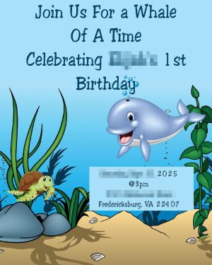 Children’s 1st Birthday Invitation Children's 1st Birthday Invitation
